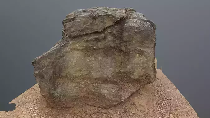 Photoscan Rock 0001 only HighPoly Mesh 16K Texture