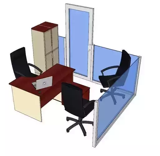 Office design 3D model