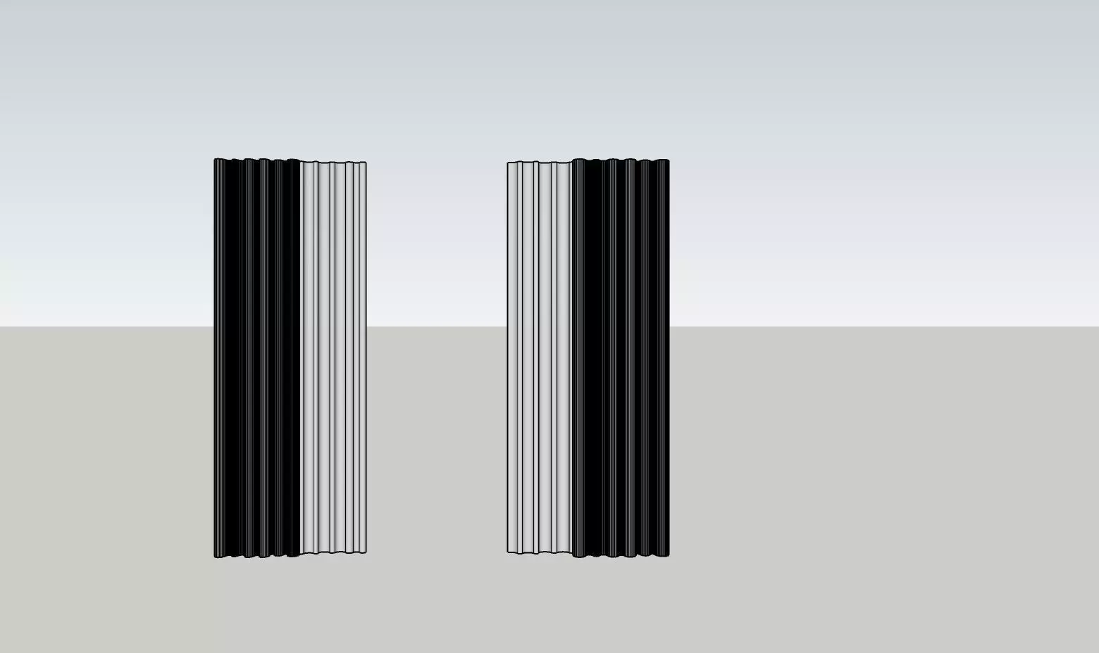 Simple curtain Free 3D model