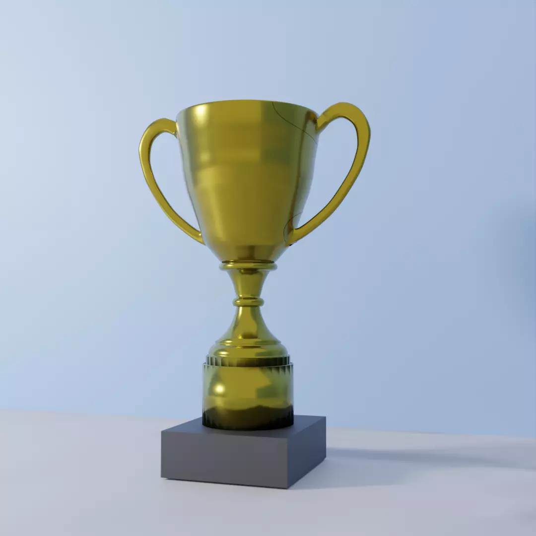 3D MODEL TROPHY cup 3D print model_0