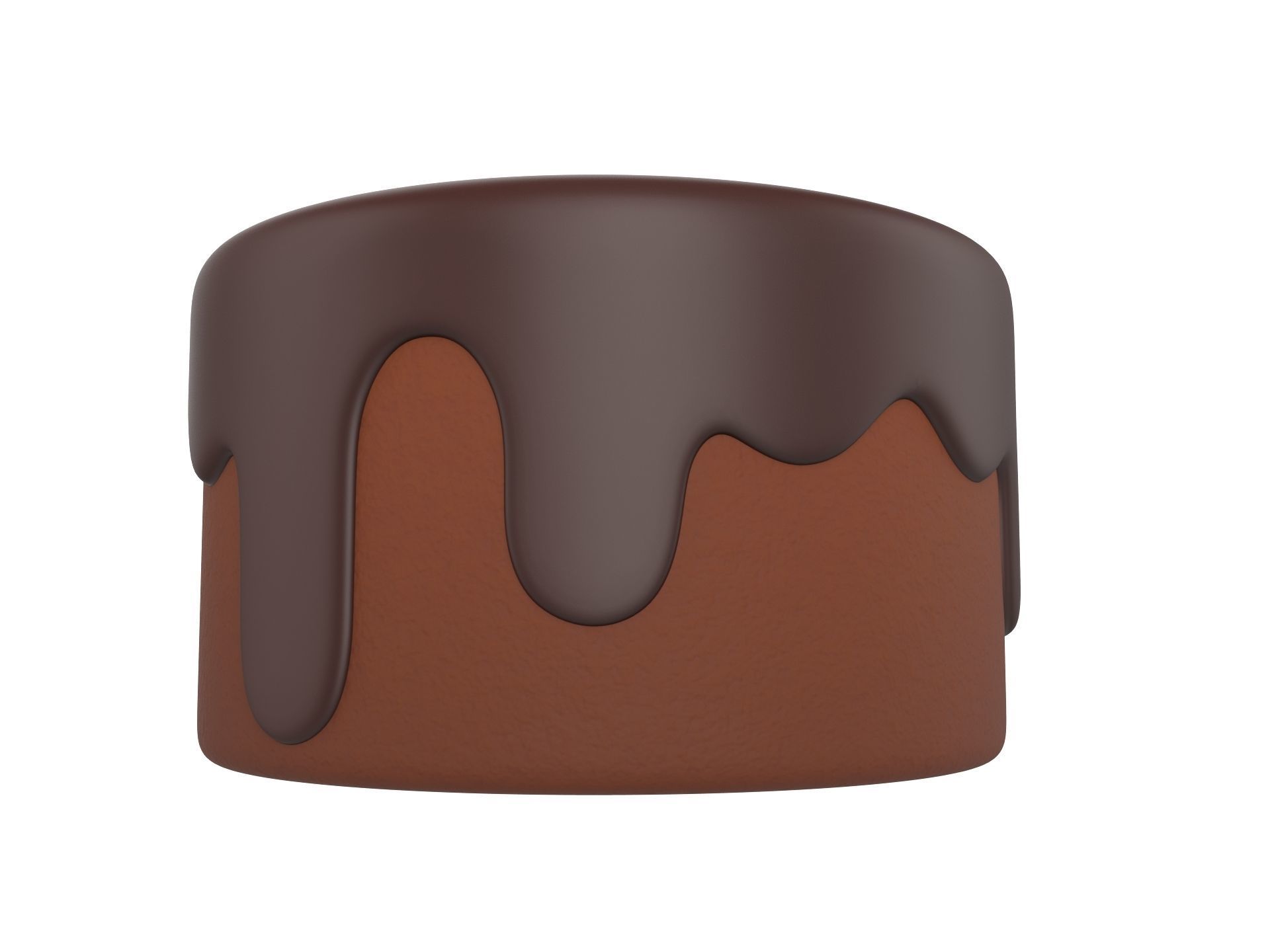 Chocolate Cake 3D model_5