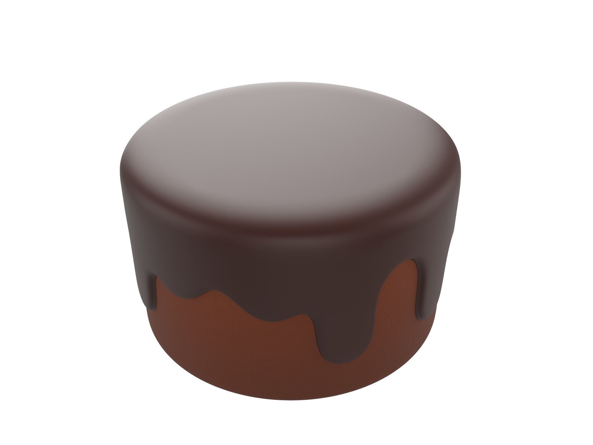 Chocolate Cake 3D model_3