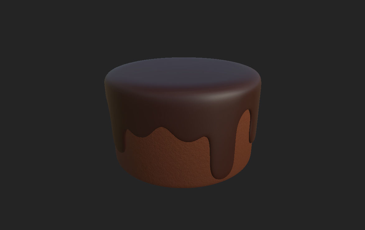 Chocolate Cake 3D model_6