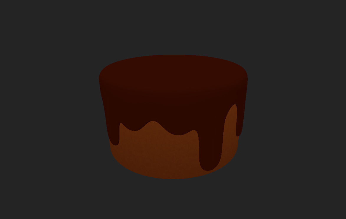 Chocolate Cake 3D model_7