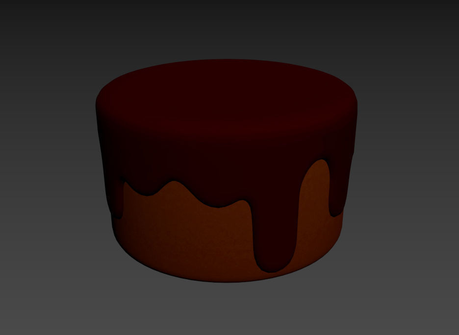 Chocolate Cake 3D model_12