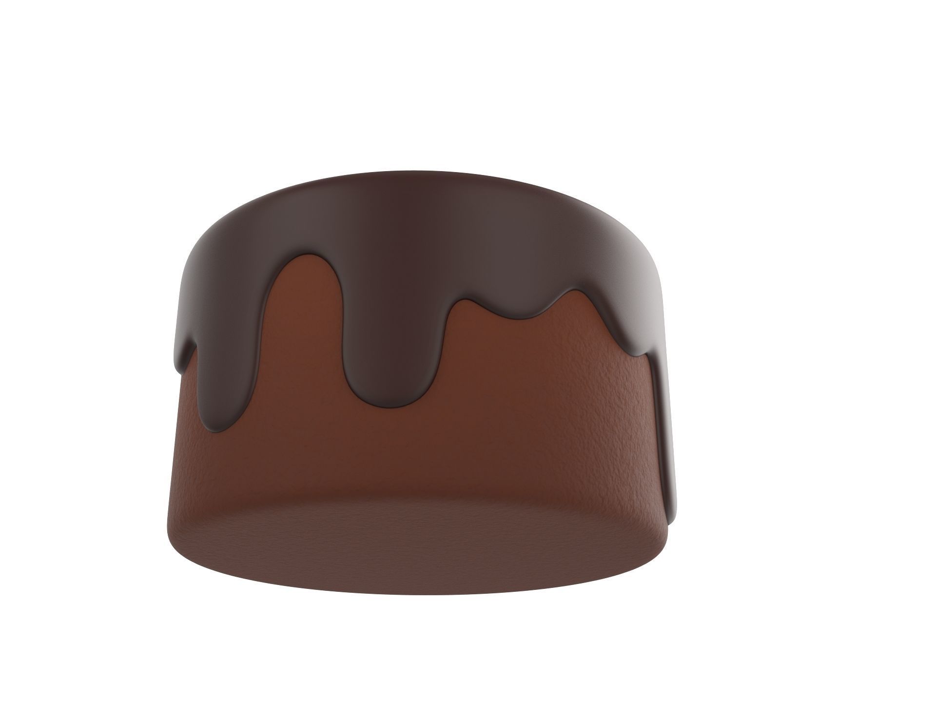 Chocolate Cake 3D model_2