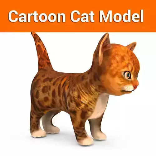 3D Cute car low poly model  Low-poly 3D model