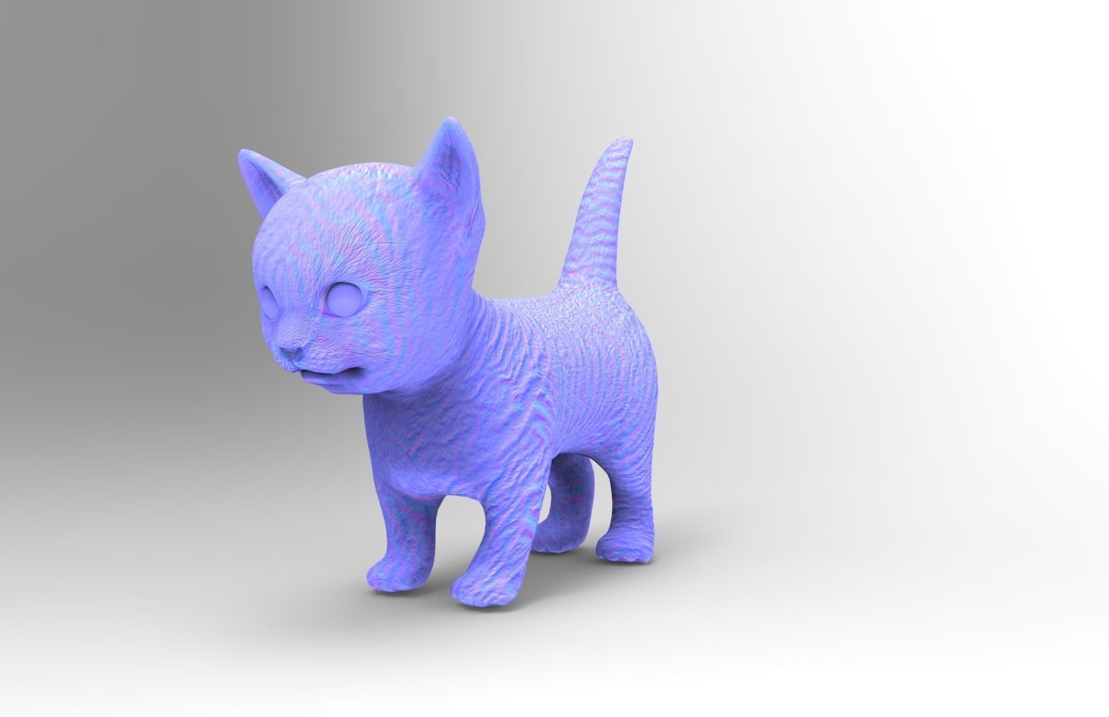 3D Cat low poly pet  Low-poly 3D model_17