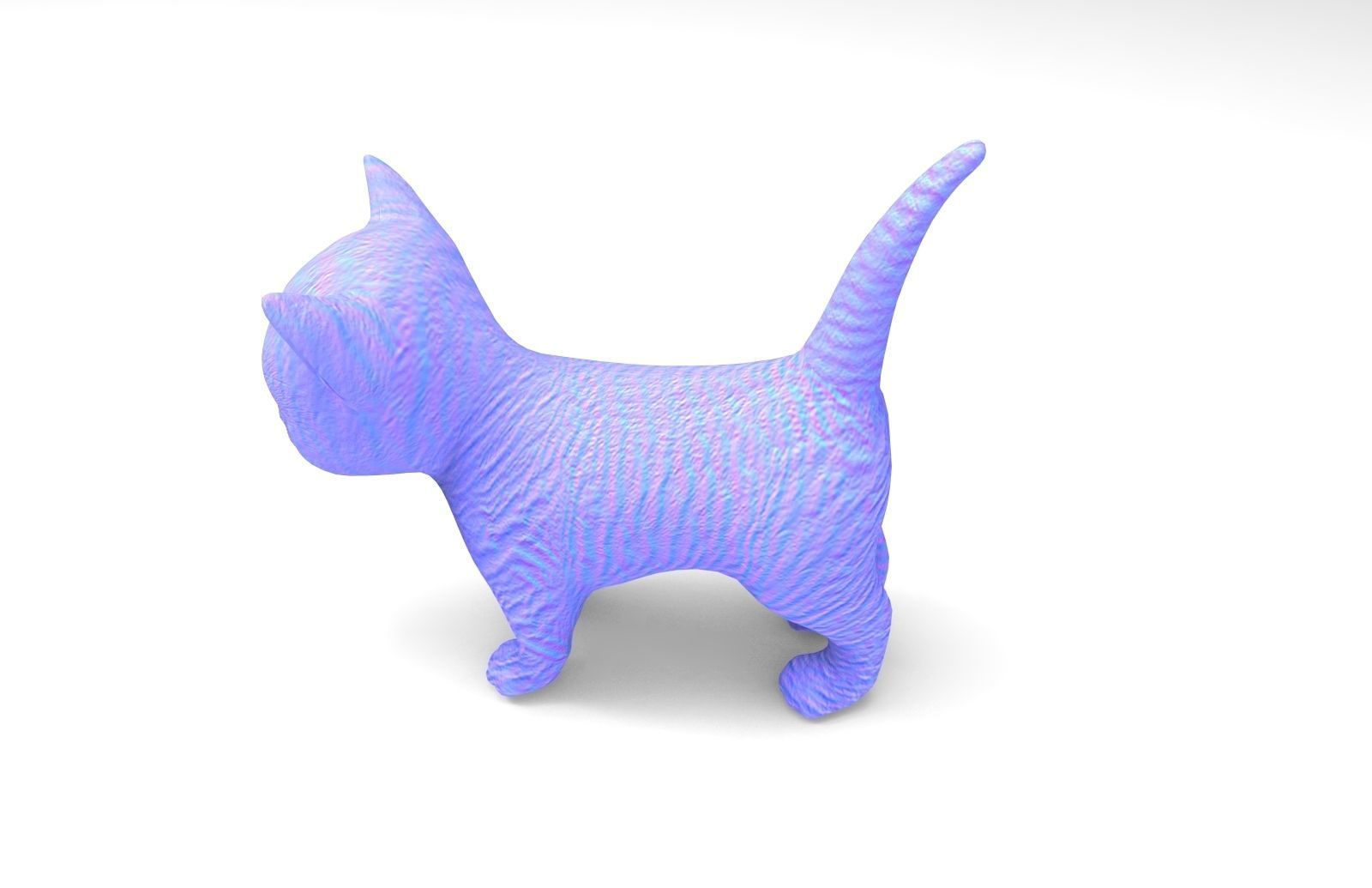 3D Cat low poly pet  Low-poly 3D model_14