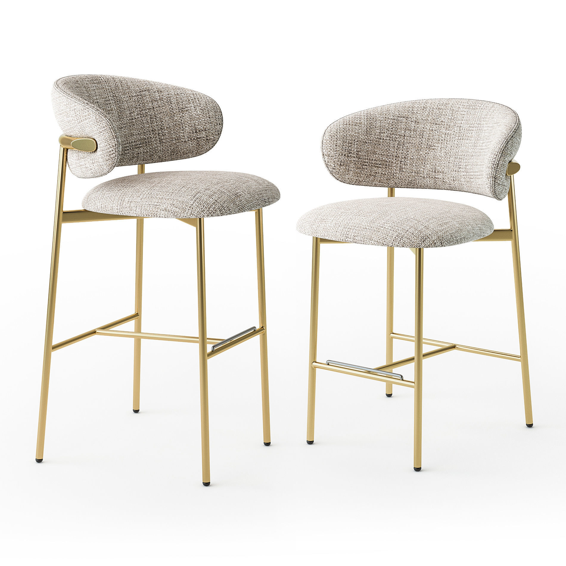 Calligaris Oleandro stool 3D model_1
