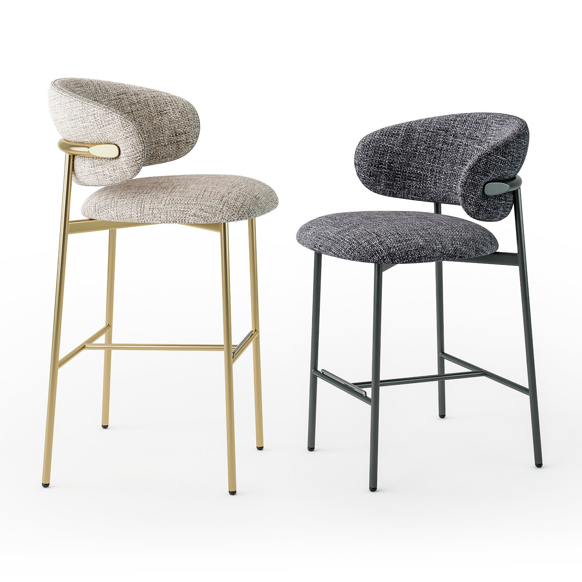 Calligaris Oleandro stool 3D model_2