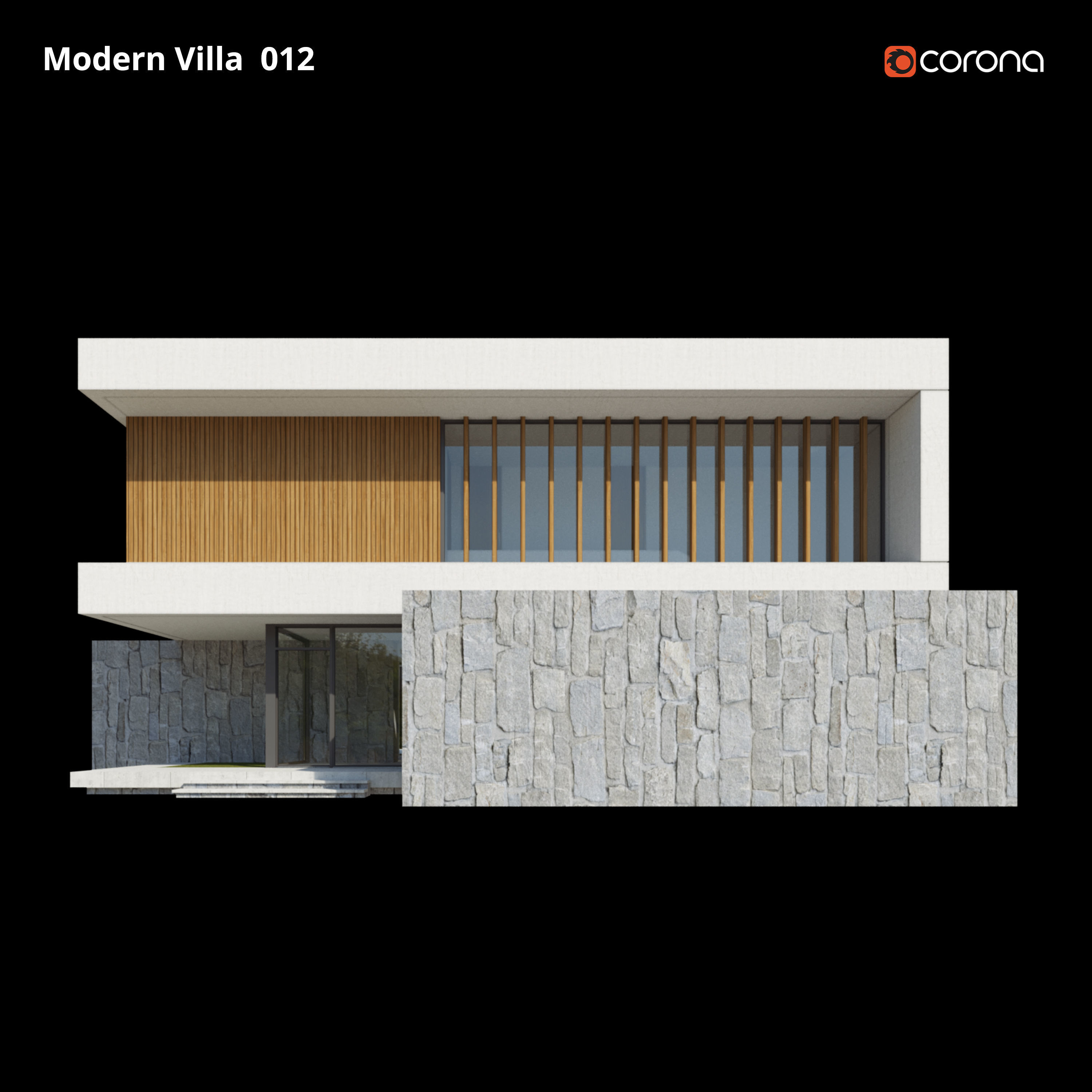 Modern Villa Design 012 3D model_1