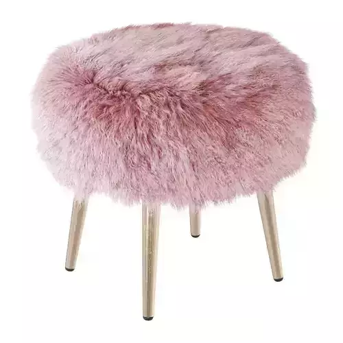 Round chair fur 2