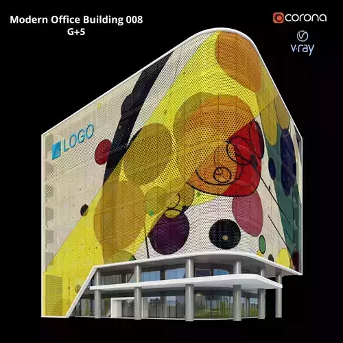 Modern Office Building 008 3D model