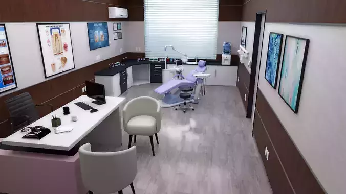 MEDICAL SPACES-DOCTOR OFFICE-DENTIST CLINIC 3D model