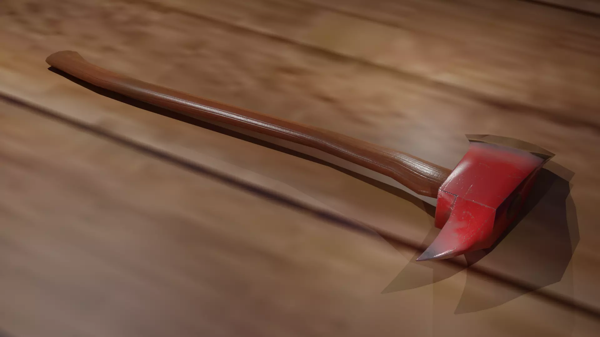 Firefighter axe Free low-poly 3D model
