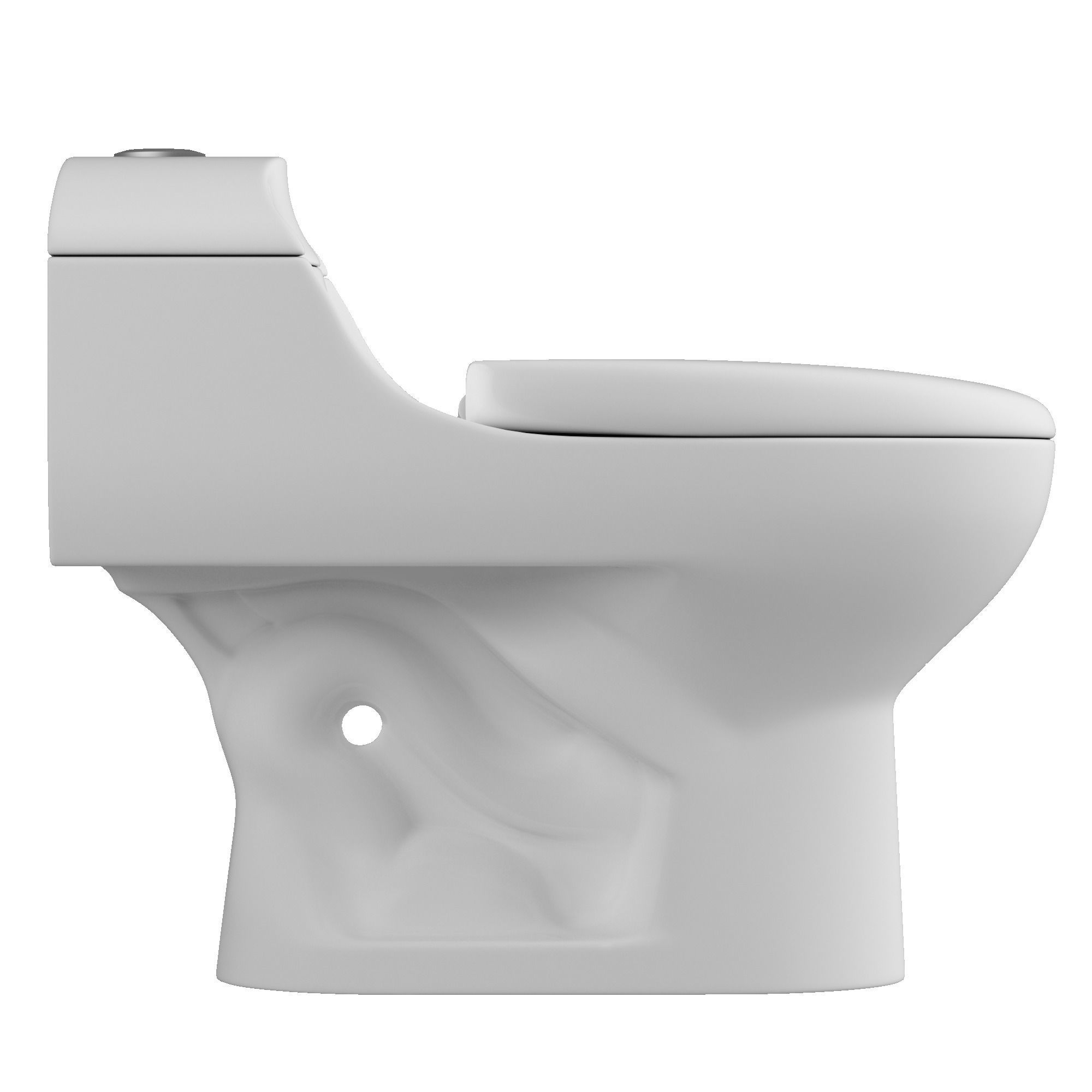 One piece EWC toilet 3D model Modeled in 3ds max 3D model_1