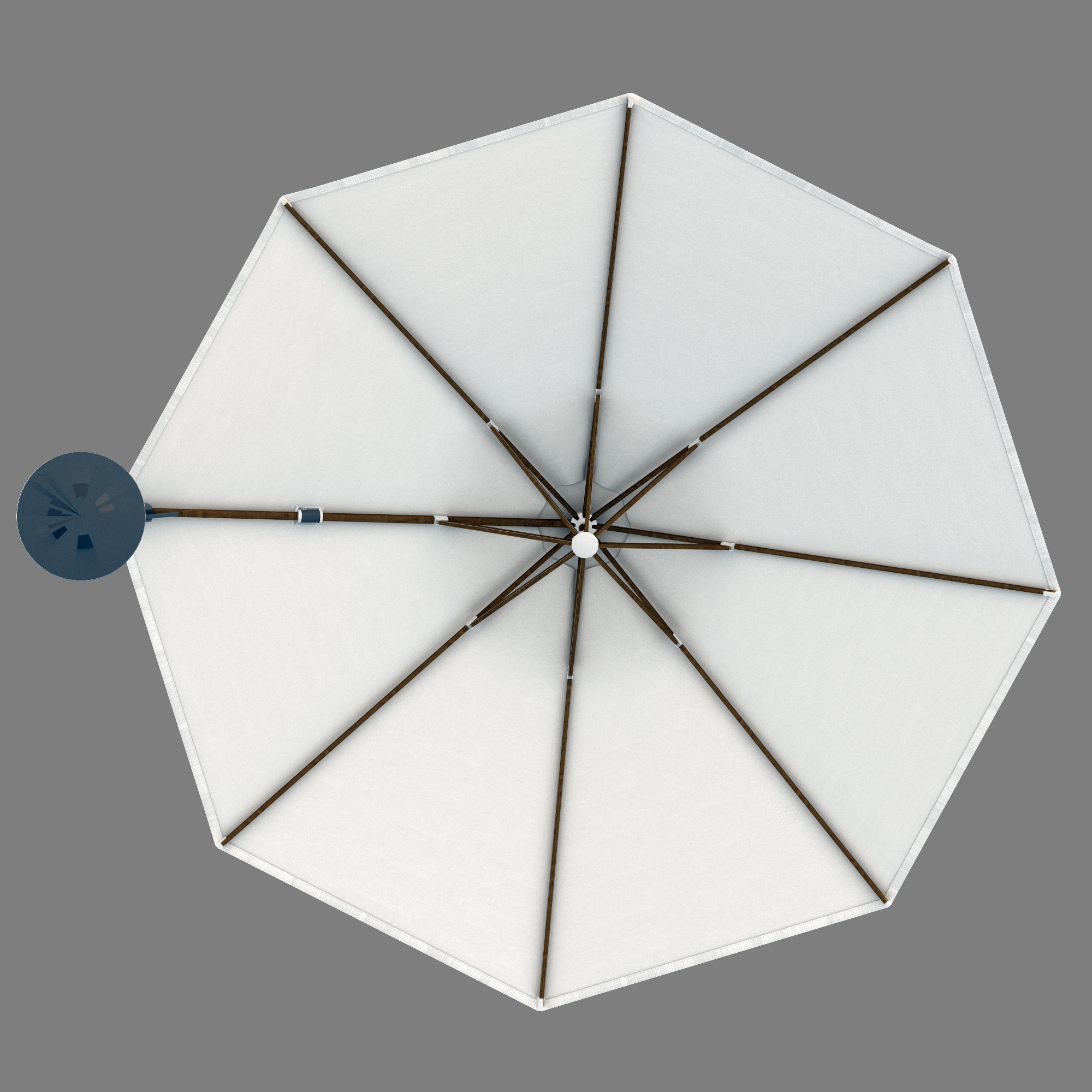 Outdoor umbrella Parasols Challenger T2 3D model_12