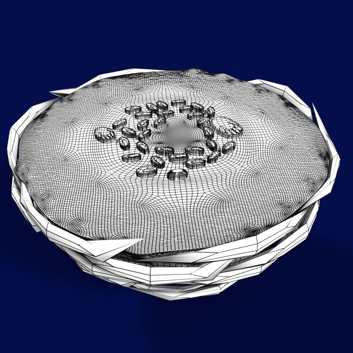 Caseating granuolma tuberculosis labelled 3D model_8