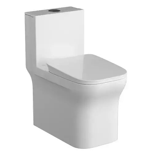 One piece EWC toilet 3D model Modeled in 3ds max 