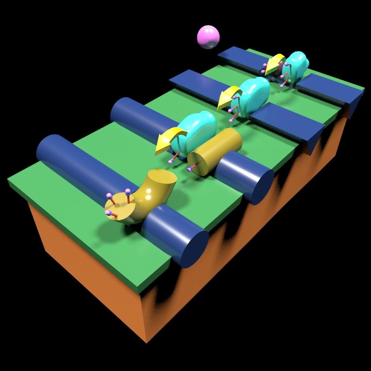 COAGULATION CASCADE COMMON PATHWAY 3D model_8