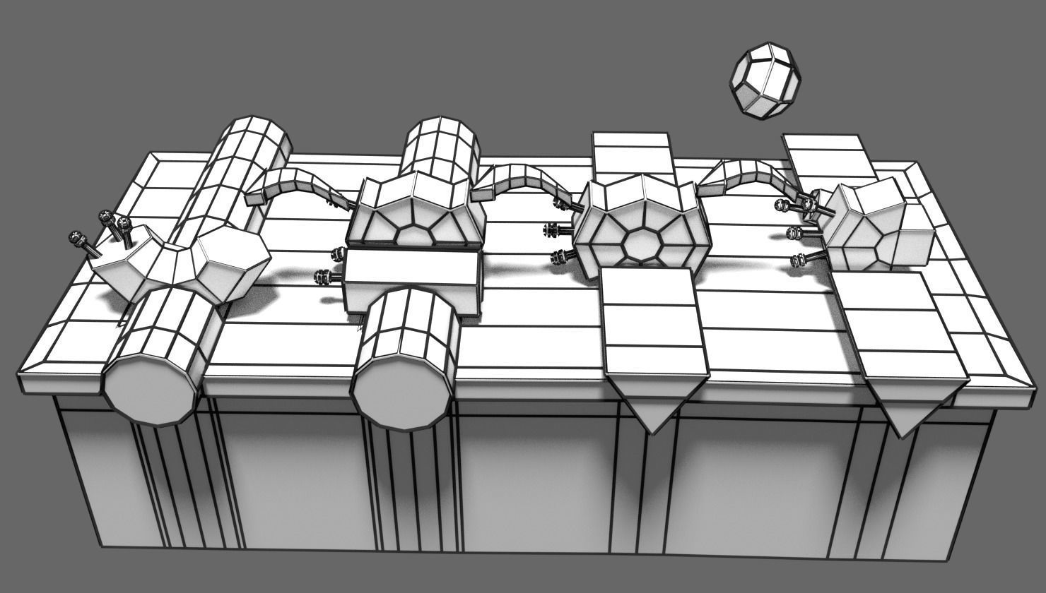 COAGULATION CASCADE COMMON PATHWAY 3D model_9