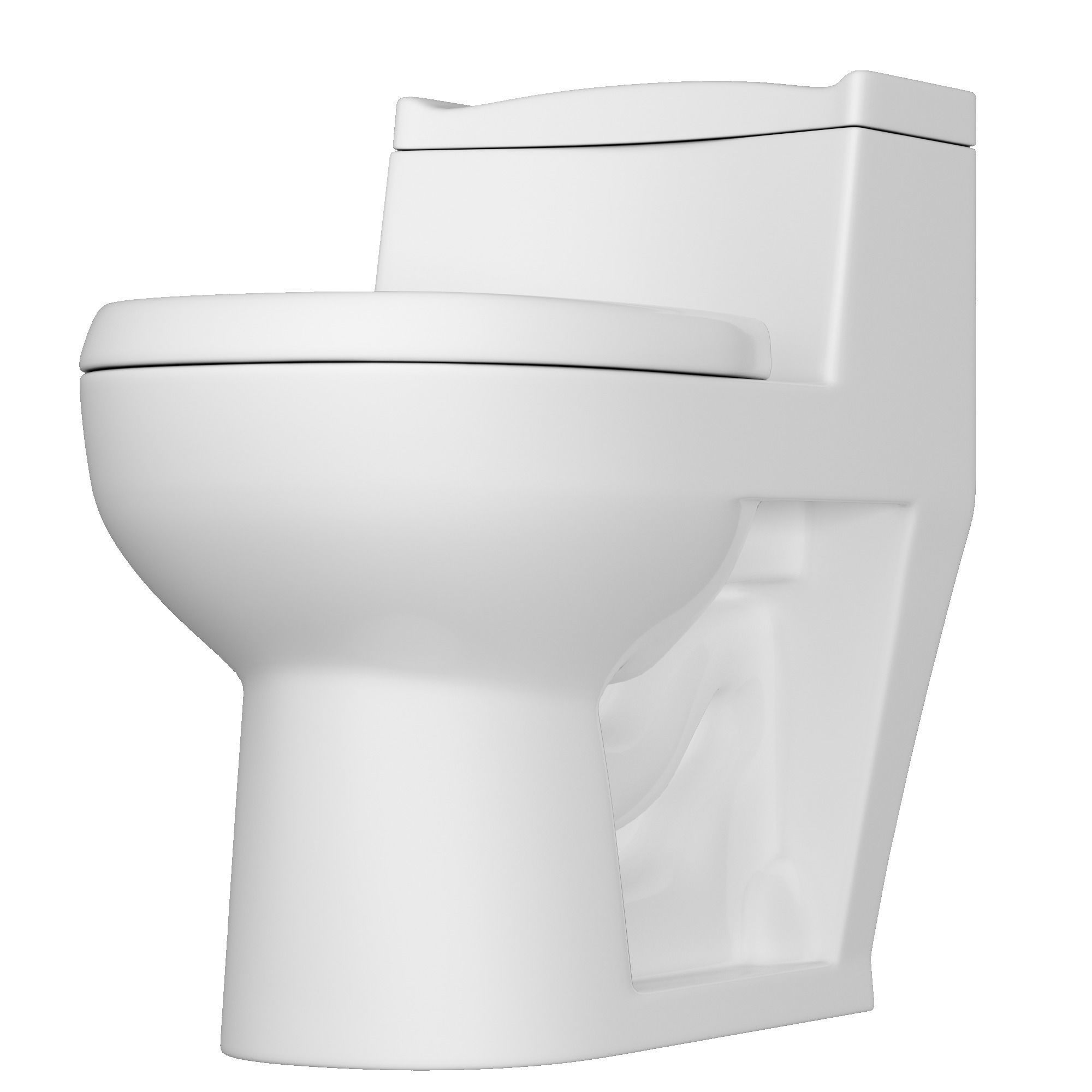 One piece EWC toilet 3D model Modeled in 3ds max 3D model_4