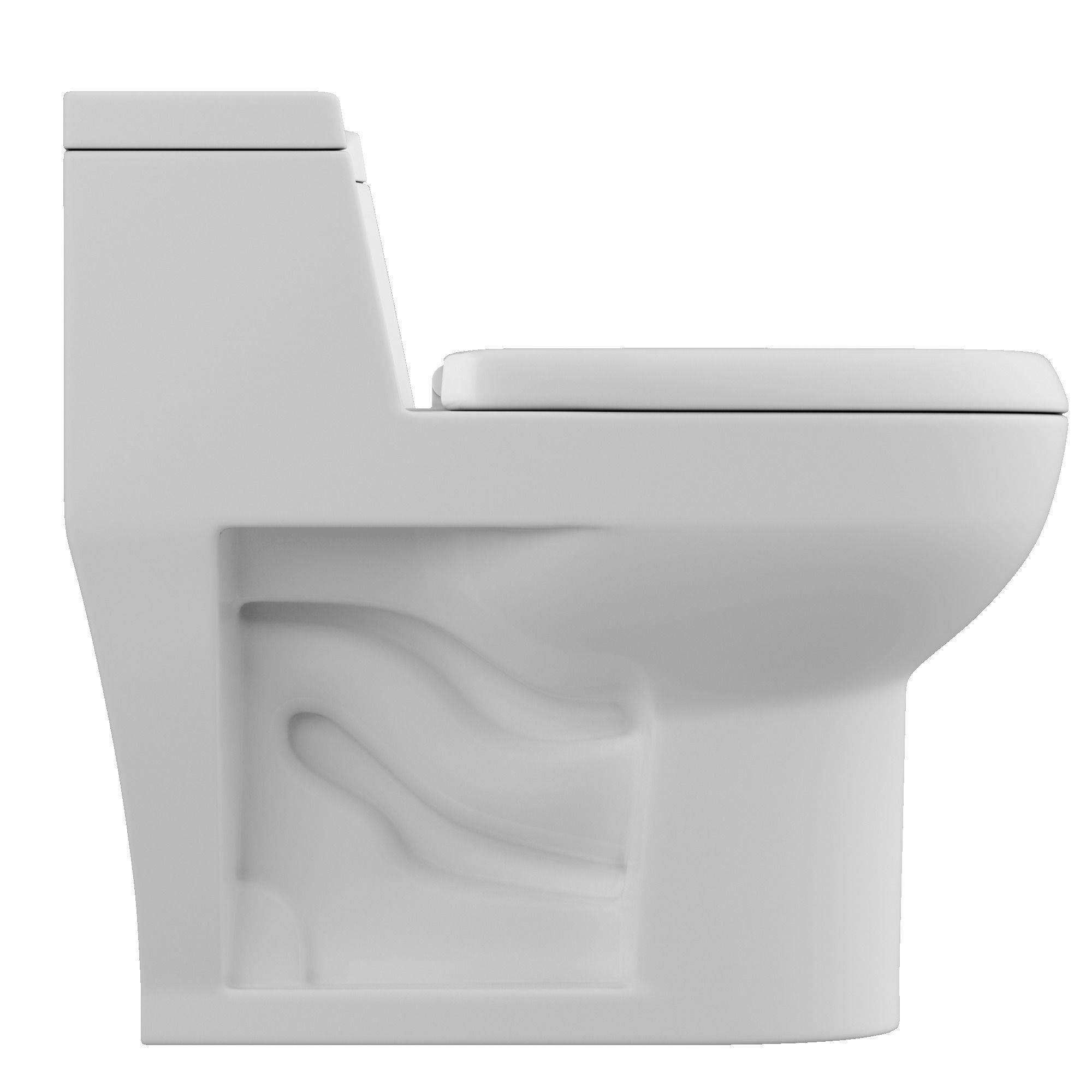 One piece EWC toilet 3D model Modeled in 3ds max 3D model_1