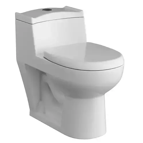 One piece EWC toilet 3D model Modeled in 3ds max 