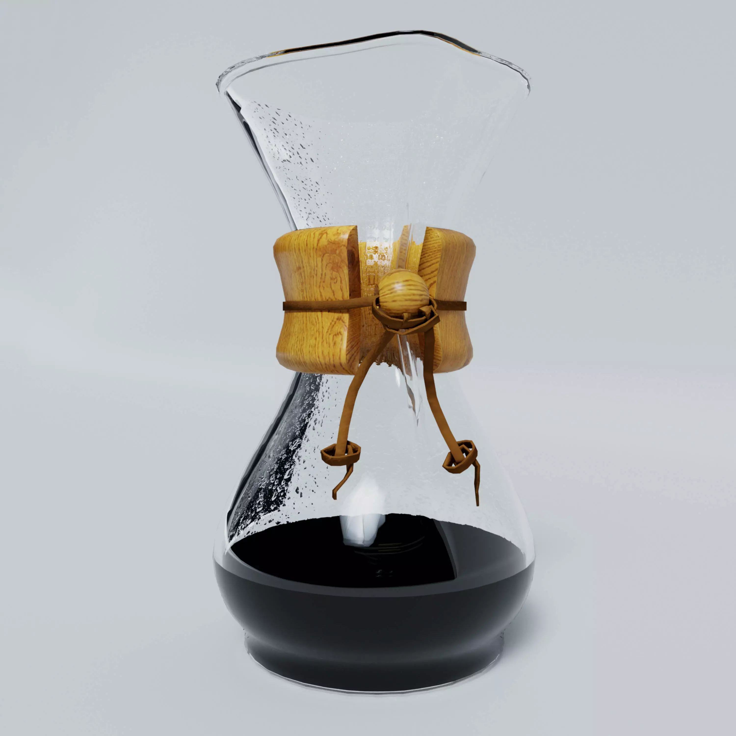 CHEMEX Pour-Over Glass Coffeemaker style 3D model