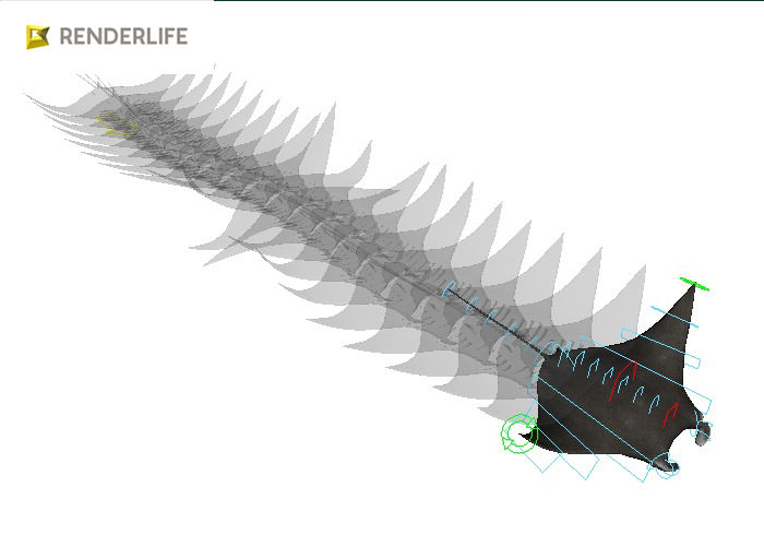 Manta Ray with animation 3D model_4