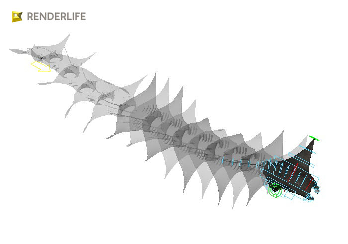 Manta Ray with animation 3D model_10