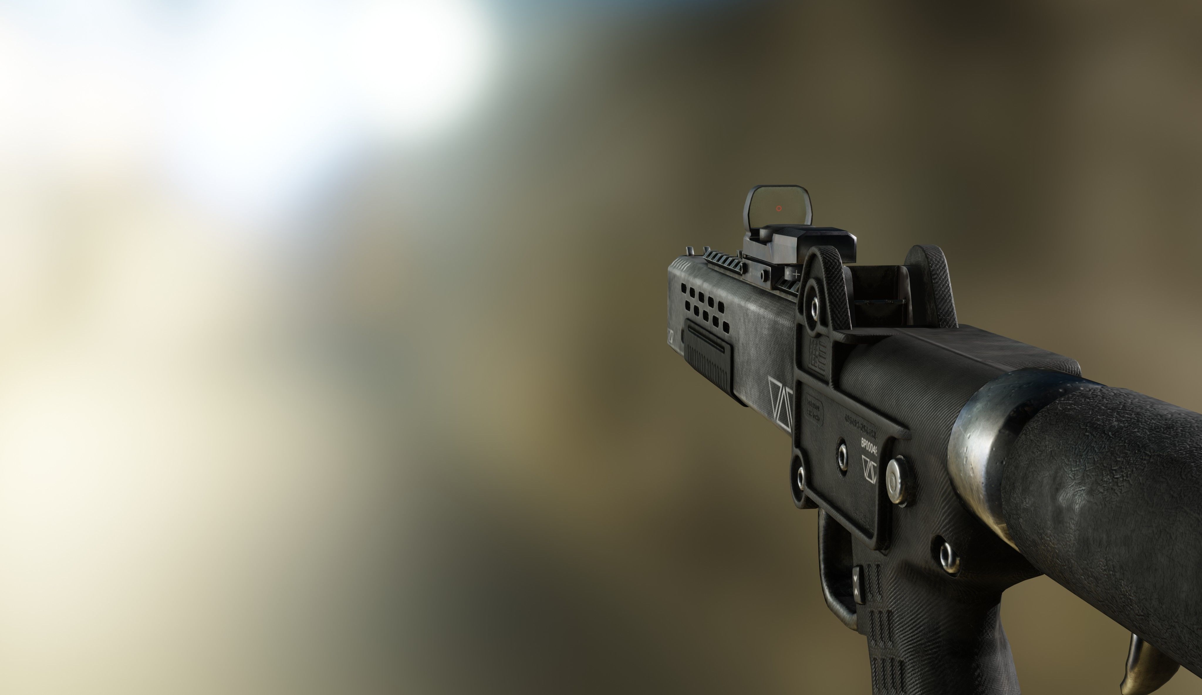 KelTec Sub2000  - Tris - Two variants Low-poly 3D model_9