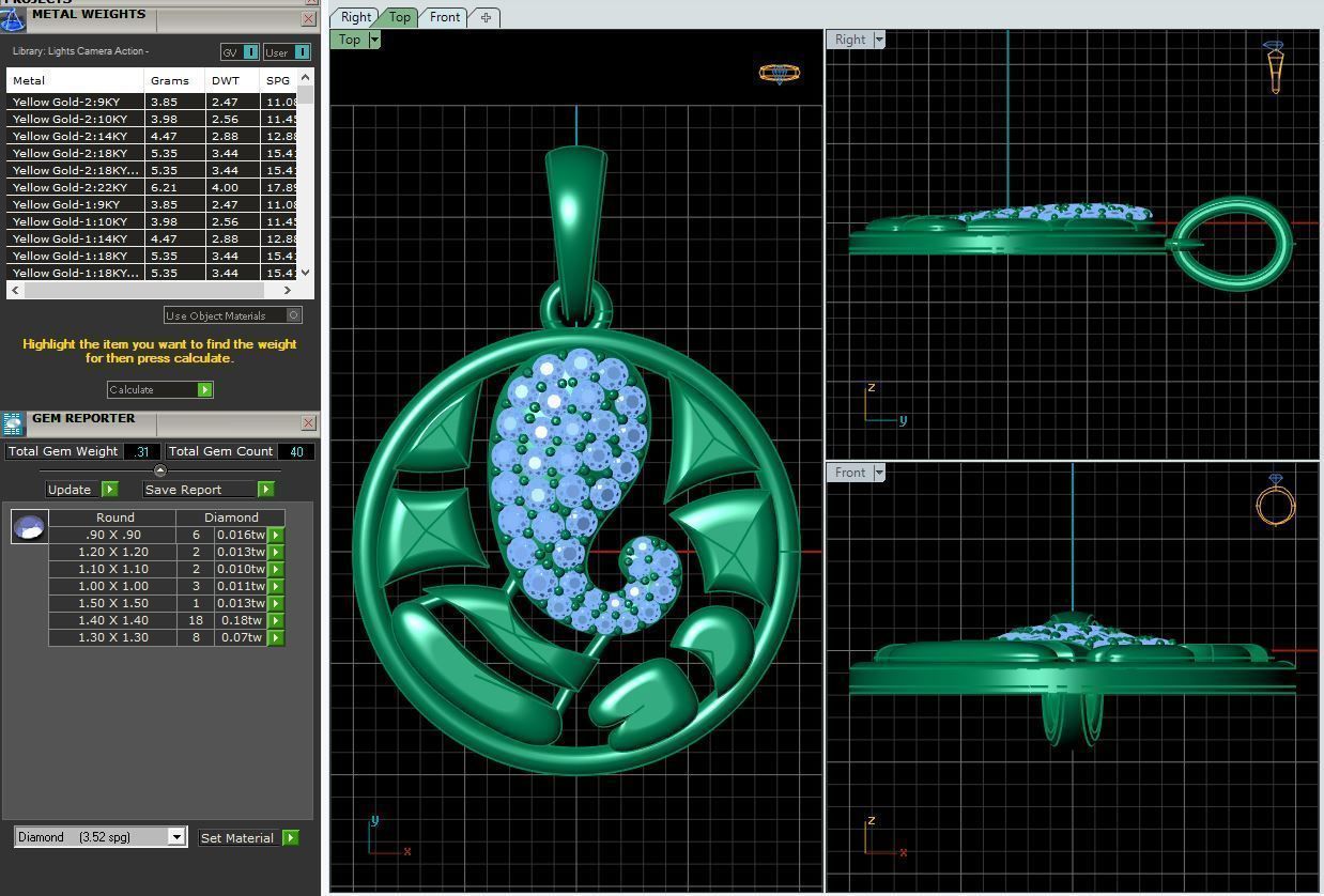 God Pendent 05 3D print model_11