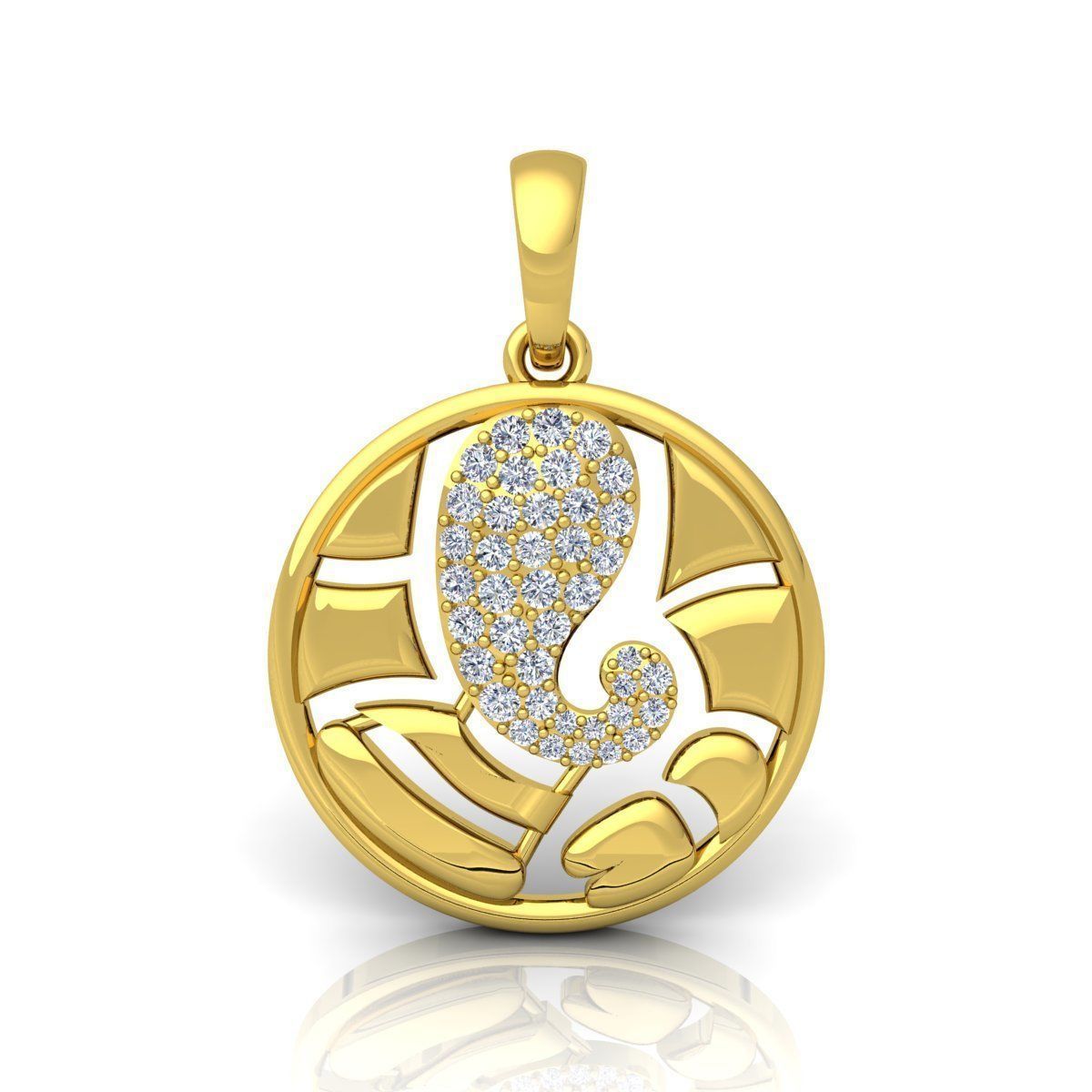 God Pendent 05 3D print model_4