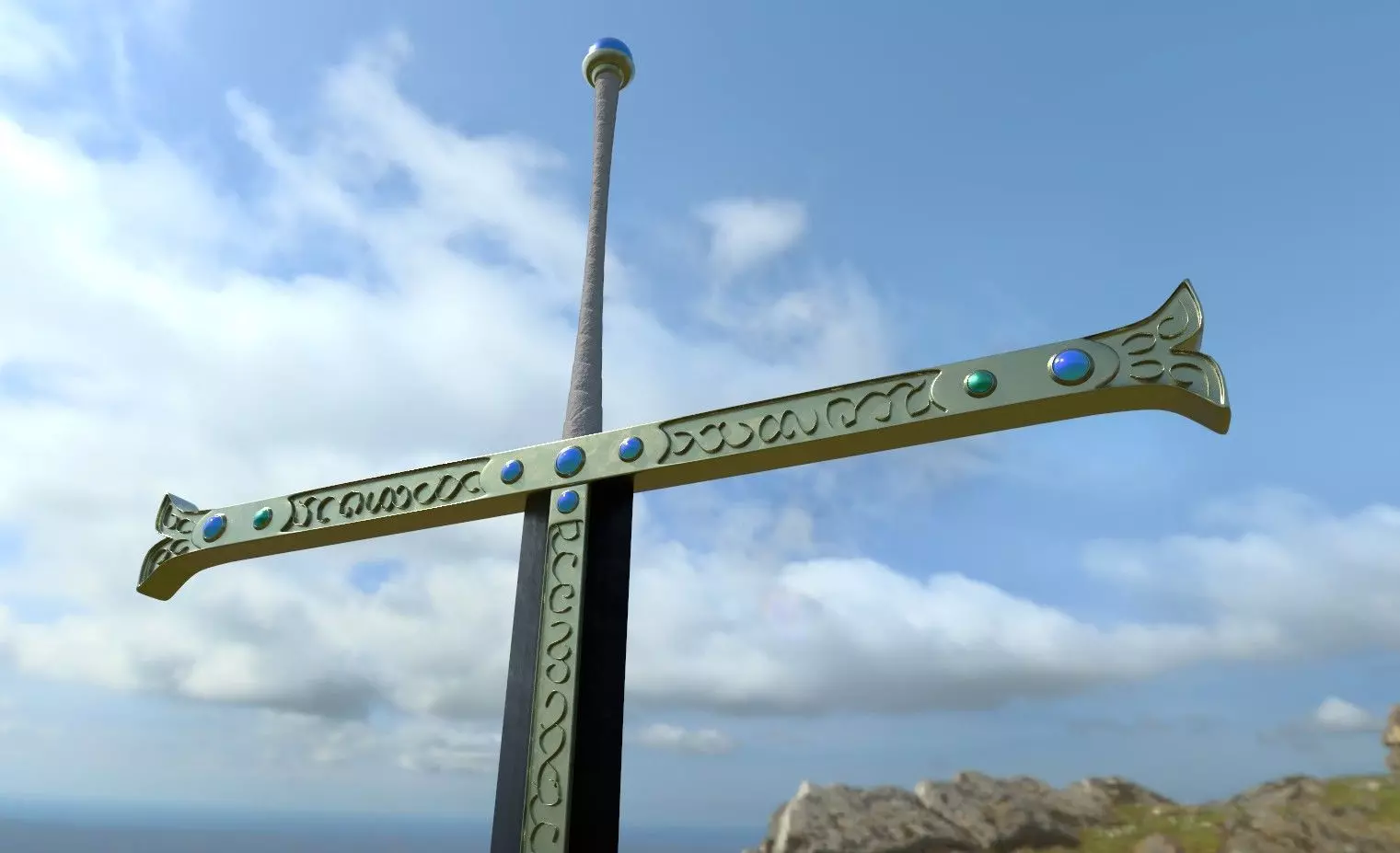 One Piece Mihawk blacksword Yoru 3D model_0