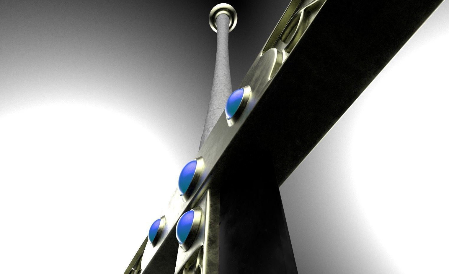 One Piece Mihawk blacksword Yoru 3D model_2