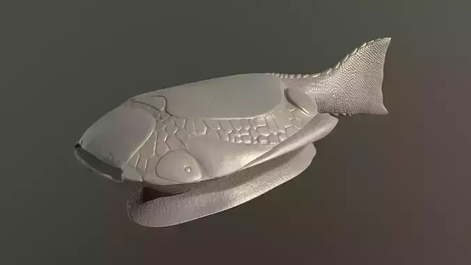 Drepanaspis fish 3D print model