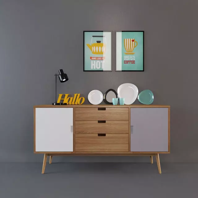Sideboard Decor 3D model