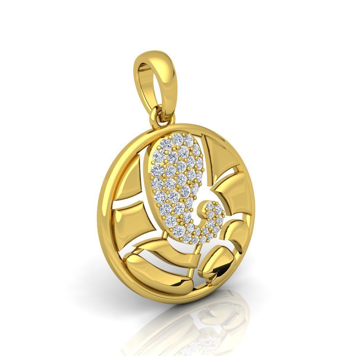 God Pendent 06 3D print model_8