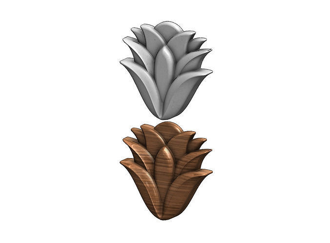 Mehndi flower ornament 3D print model
