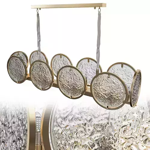 candela gold and glass chandelier