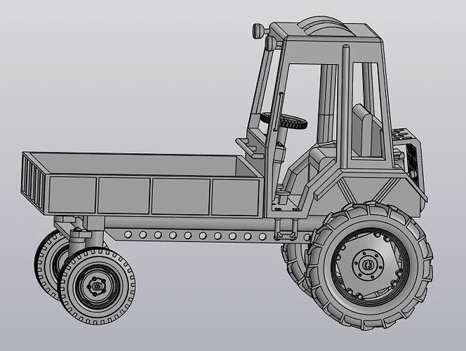 The model of tractor T-16 3D print model