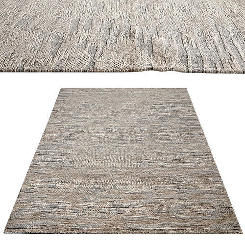 CALDERA HAND-KNOTTED WOOL RUG Low poly Low-poly 3D model