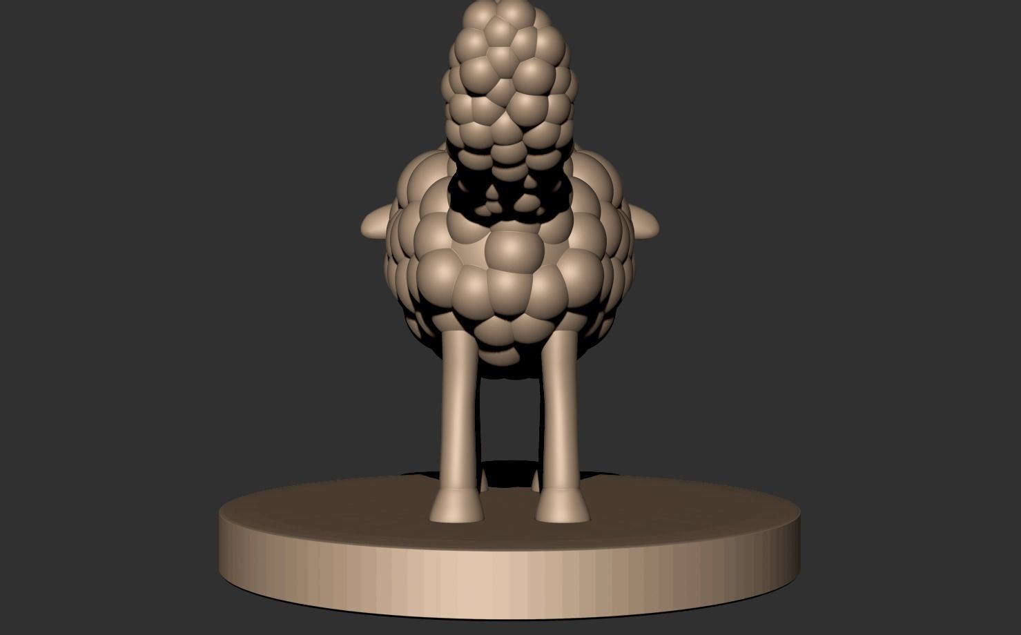 Shaun the Sheep 3D print model_7