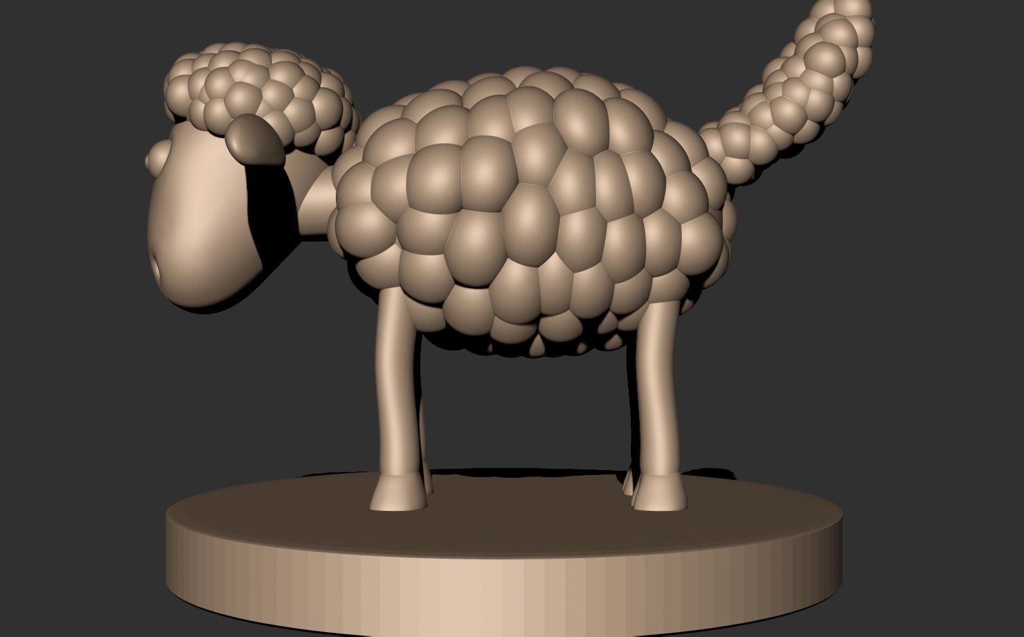Shaun the Sheep 3D print model_6