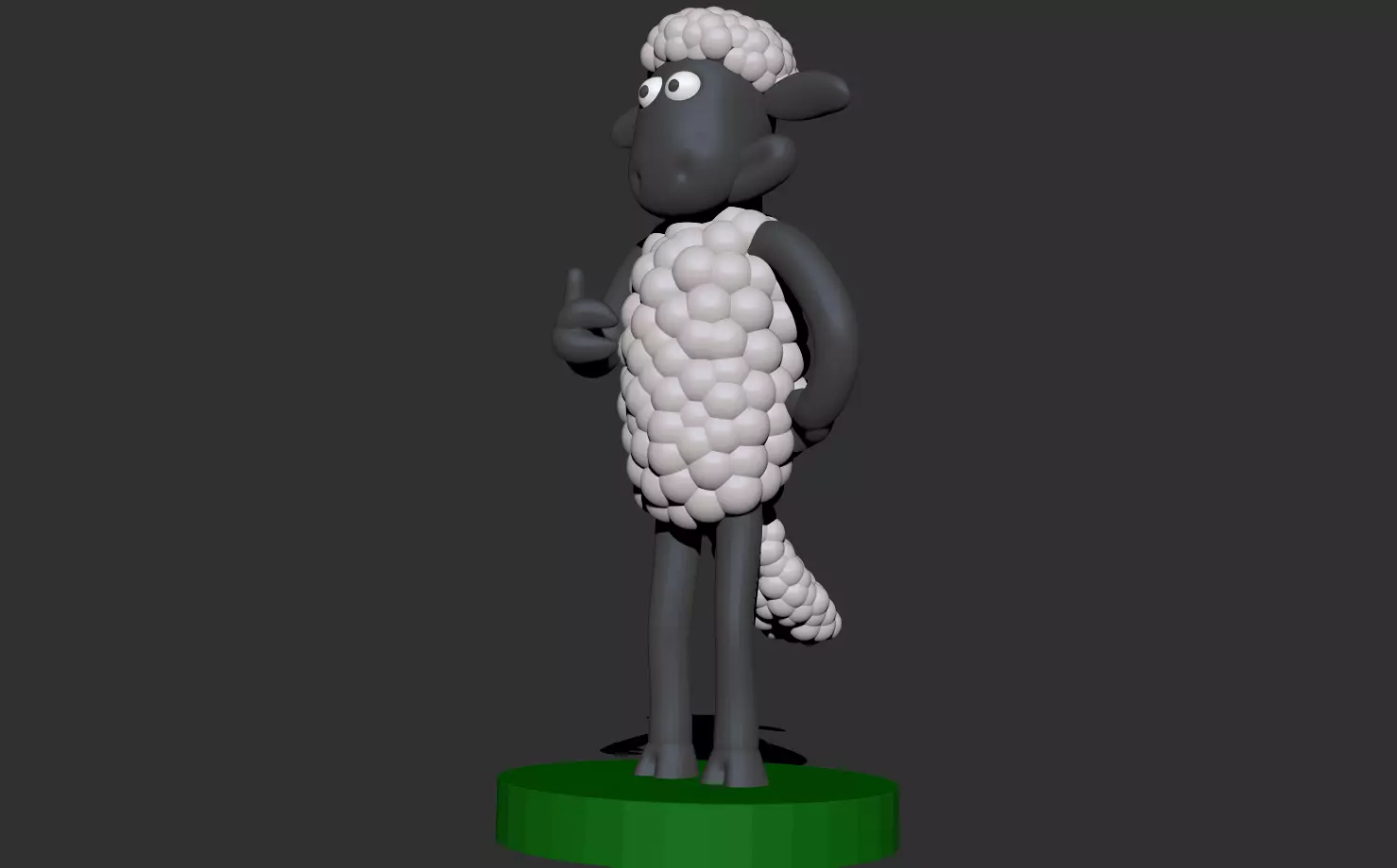 Shaun the Sheep 3D print model_0