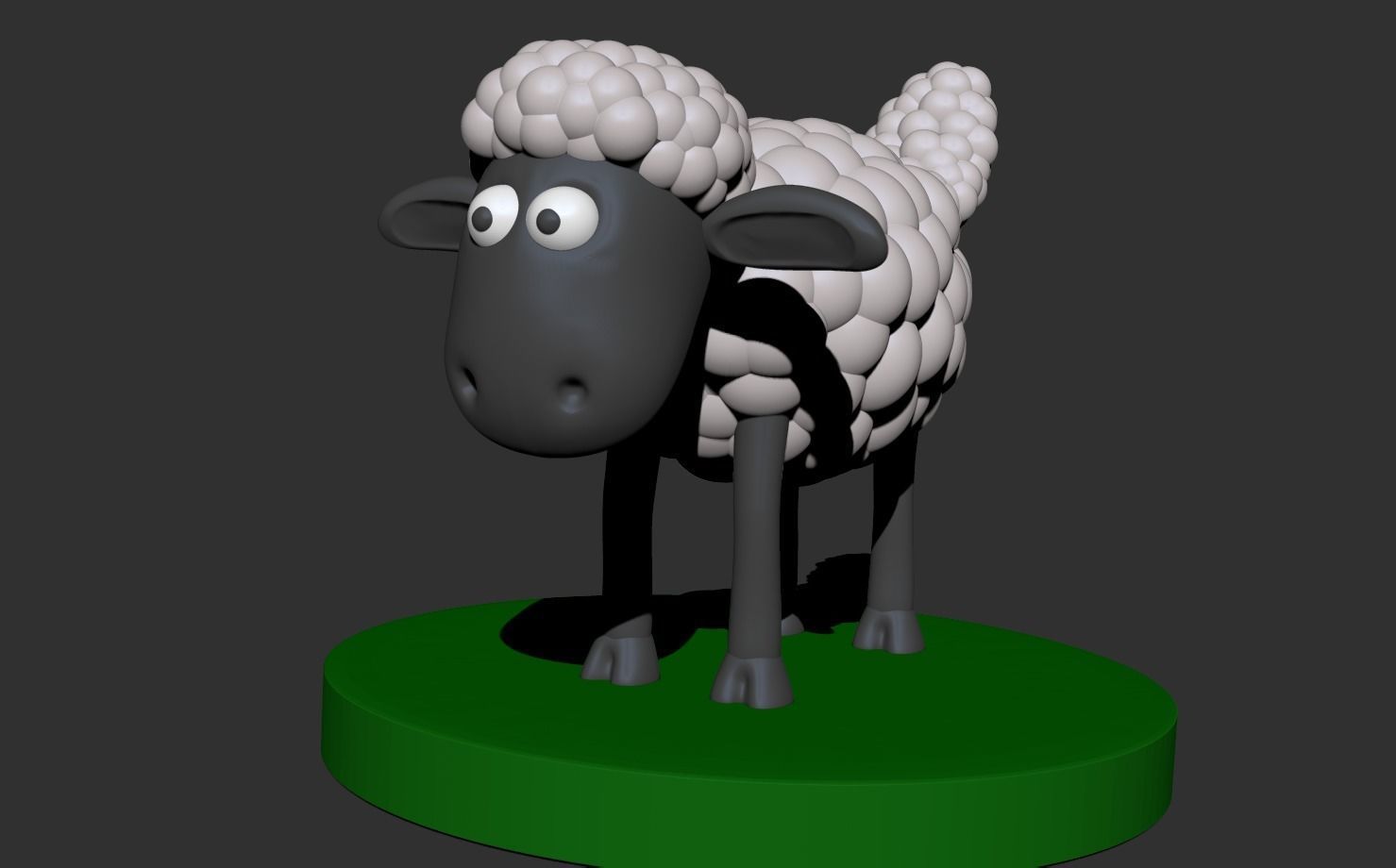 Shaun the Sheep 3D print model_1