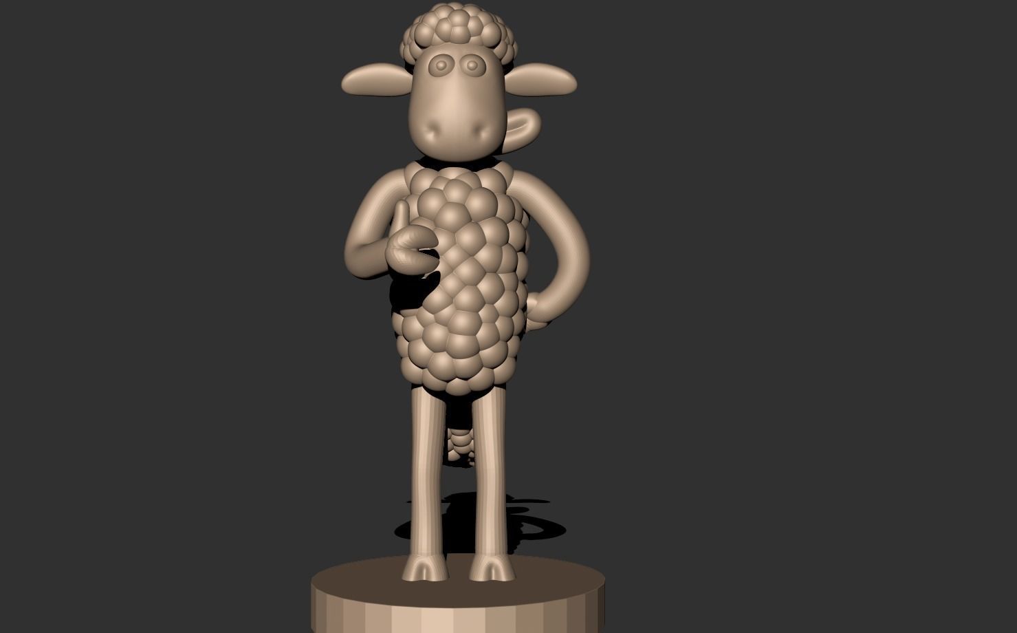 Shaun the Sheep 3D print model_2