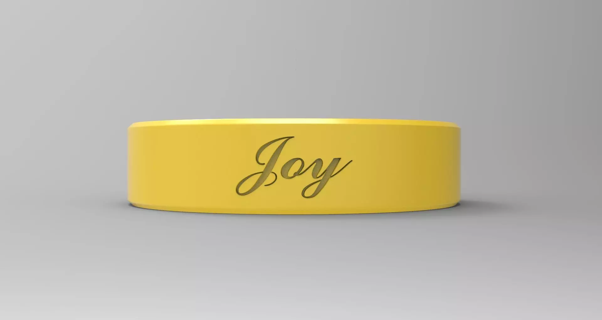 Joy Ring Yellow 3D print model_0